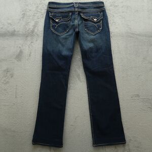 Denim of Virtue Jeans Women's Size 30 Blue Low-Rise Bootcut 32" Inseam Stretch